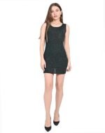 Bodycon Dresses for Women Sequin Cocktail Dresses for Women | Prom Dresses | One Piece for Women (Bottle Green)