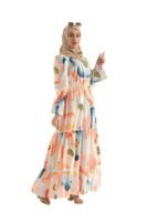 Abaya Nida Fabric Full Sleeve Dress for Women's and Girl's - Round Neck