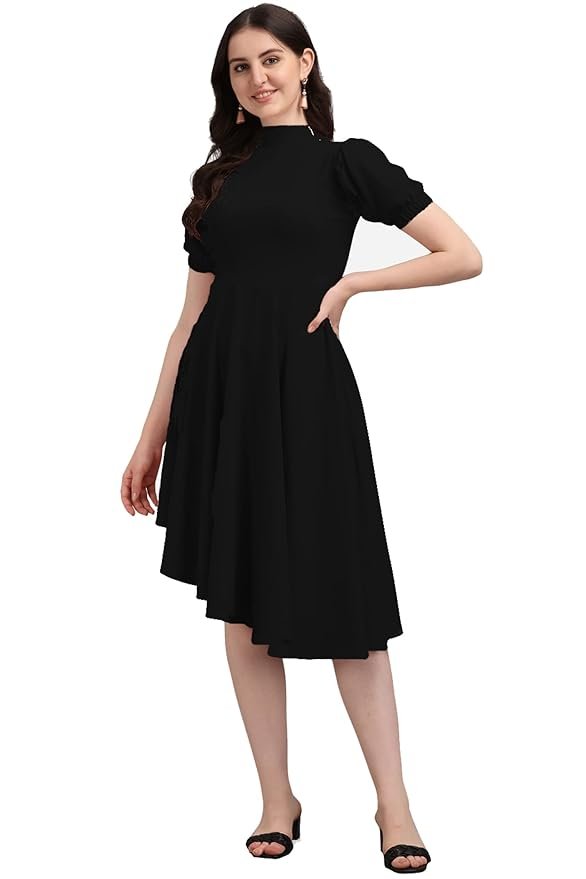 Women's High-Low Knee Length Dress