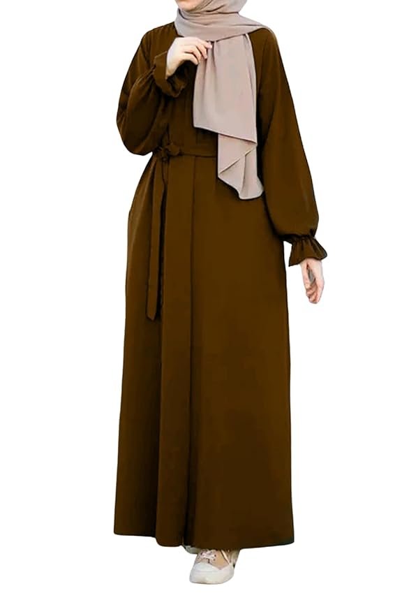 Brown Abaya Burqa Dress's for Women Stitched Burkha | Casual Wear Abaya Burqa