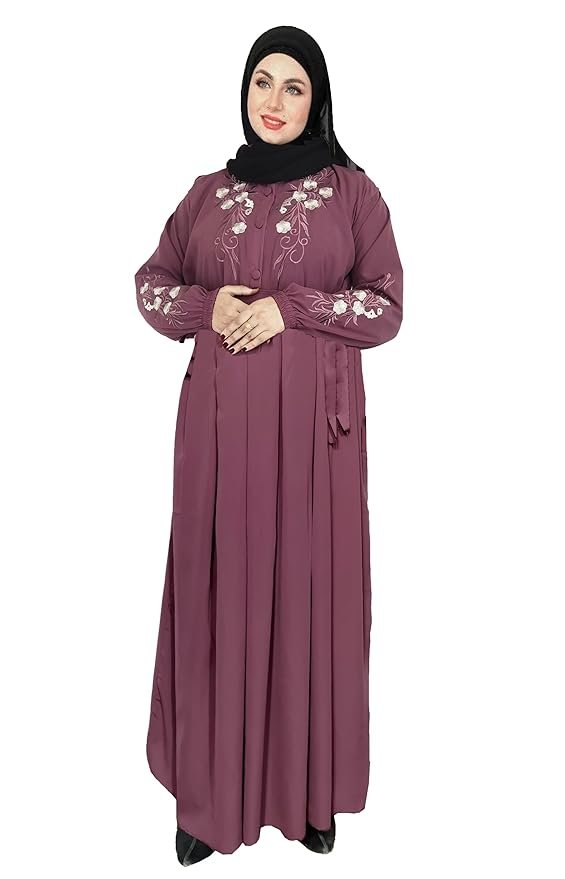 Purple Free Size Muslim Burqa/Abaya & Burkha Dress for Muslim Women And Girl's