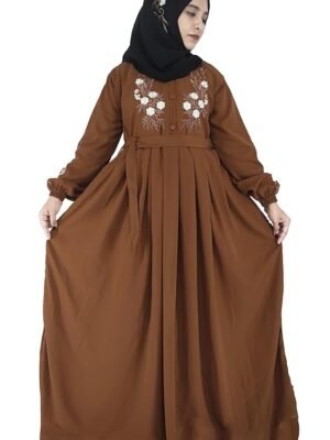 Brown Free Size Muslim Burqa/Abaya & Burkha Dress for Muslim Women And Girl's