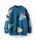 Boys & Girls Oversized Sweatshirt | Graphic Print | Age 3-10 Years | Warm & Comfortable Kids Pullover