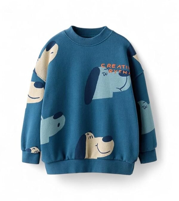 Boys & Girls Oversized Sweatshirt | Graphic Print | Age 3-10 Years | Warm & Comfortable Kids Pullover