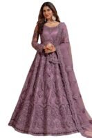 Net Embroidered Semi-Stitched Gown (Coco)