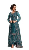 Women's Green Anarkali Long Gown
