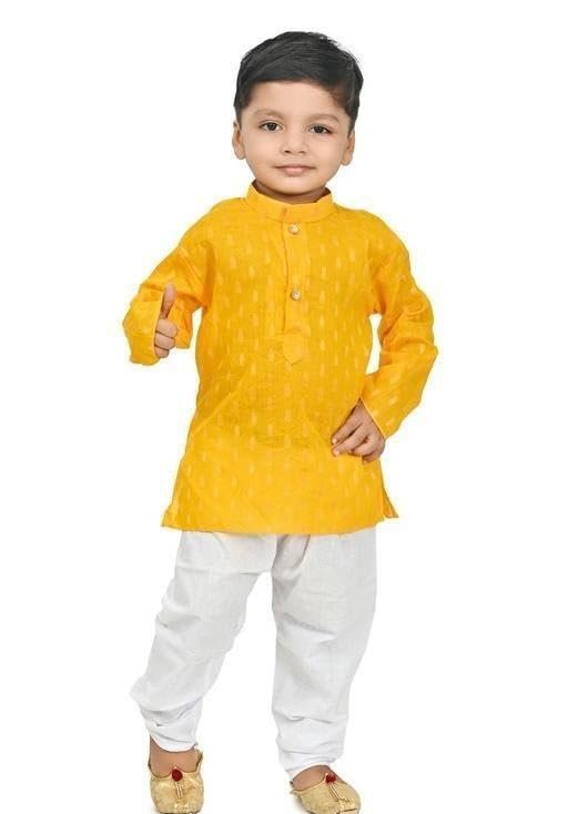 Kids Traditional Kurta Pajama Suit Festival & Wedding Outfit
