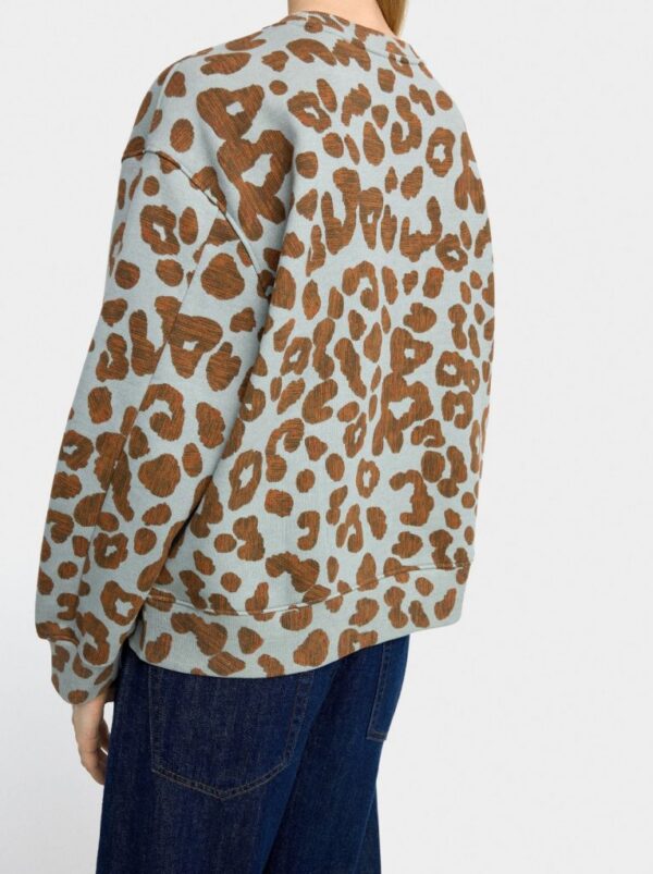 Cotton Sweatshirt with Applications – Mustard