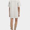Denim Midi Dress – 100% Cotton – Grey