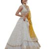 TRENDMALLS Women's Satin Embroidery Sequence Work Lehenga Choli Set with Dupatta For Women SemiS