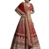 TRENDMALLS Women's Satin Embroidery Sequence Work Lehenga Choli Set with Dupatta For Women SemiS