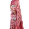 Womens Kanjivaram Banarasi Silk Saree Patola saree with Unstitched blouse piece