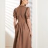 Symbol Premium Women's 'Desk-to-Dinner' Fit & Flare Wrap Dress (Midi Length | Stylis