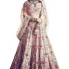 Women's Silk Semi stitched Lehenga Choli (7035-Wedding-Bridal-Latest-Lehenga-Choli_Peach_Free Si