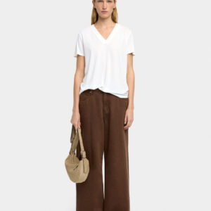 Soft Modal V-Neck T-Shirt – White