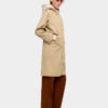 Cotton Parka with Removable Hood – Beige