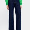Blue Straight Denim Trousers