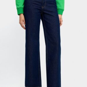 Blue Straight Denim Trousers