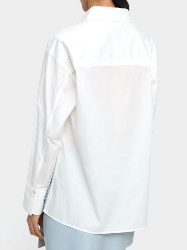 Classic Cotton Button-Up Shirt – White