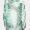 Crinkled Printed Shirt – Green