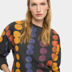 Multicolor Circles Cotton Sweatshirt – Multi