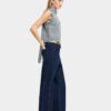 Blue Side-Stitched Denim Trousers
