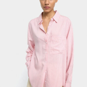 Pinstripe Pocket Shirt – Pink