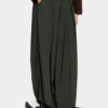 Balloon Tie-Ankle Trousers – Grey