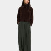 Balloon Tie-Ankle Trousers – Grey