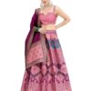 PURVAJA Women's Kanjiwaram Semi-Stitched Lehenga choli