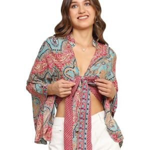 top for Women Stylish Western | wrap Tops for Woman | Perfect on Jeans Tops for Woman | Summer top |