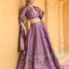 PURVAJA Women's Kanjiwaram Semi-Stitched Lehenga choli