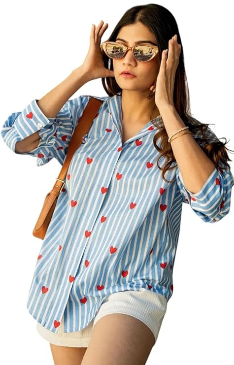 Button Down Shirts for Women Dressy Floral Printed Long Sleeve Blouse Business Casual Work Tops II W