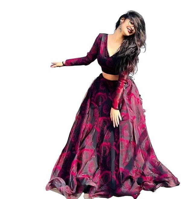 piludi Girls Fashion Lehenga Choli Ethnic Wear Stylist Digital Printed Lehenga | Choli & Dupatta