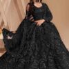 ZAALIMA FASHION Women's Semi Stitched satin blend Lehenga Choli with Embroidered Pattern Unstitc