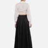 SALEPUSH Women's American Crepe Blooming Flared Long Stitched A-line Flare Readymade Skirt Lehen
