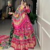 Women's Navratri Collection Lehenga Choli Dola Silk With Gaji Silk Dupatta