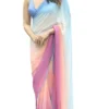 Sidhidata Women's Printed Pure Georgette Saree With Unstitched Blouse Piece