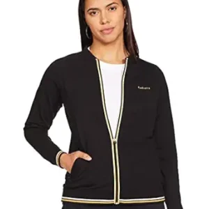 Women Cotton Standard Length Jacket(Black)