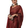 Women's Woven Design Zari Work Banarasi Silk Saree With Unstitched Blouse Piece