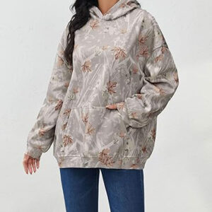 Hoodie For Men Women Long Sleeve Drop Shoulder Oversized Hooded Sweatshirt Pullover With Pocket