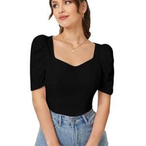 Visit the Dream Beauty Fashion Store Dream Beauty Fashion Women's Sweet Heart Neck Balloon/Puff