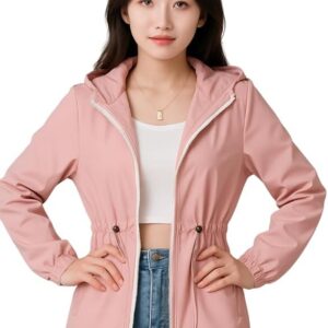 Women Jacket || Women Sweatshirt Style Jacket for Winter Wear(Pink)