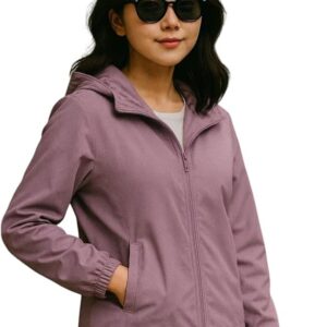Women Jacket || Women Sweatshirt Style Jacket for Winter Wear(Purple)