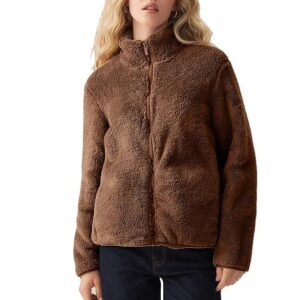 Women Sherpa Fur Jacket For Women Super Warm Leight Weight Fabric