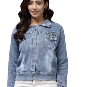Women's Denim Regular A-Line Coat