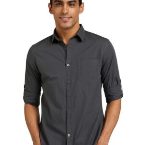 Men's Cotton Shirt | Casual | Plain | Full Sleeve | Summer - Regular Fit