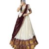 ZITON Women's Indian Traditional Kanjivaram Silk Pure Weaving Lehenga Choli Along With Dupatta A