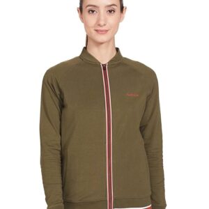 Women Cotton Standard Length Jacket(Olive Night)