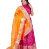 Traditional Ethnic Kota Doria Bandhani Lehenga Choli Set for Wedding and Ethnic FestivalEmbroidered